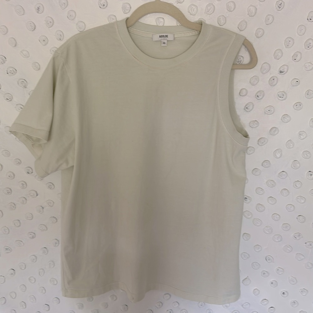 Agolde Della asymmetric t-shirt XS